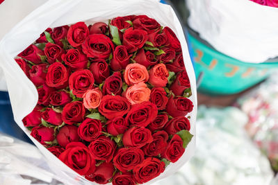 Close-up of rose bouquet
