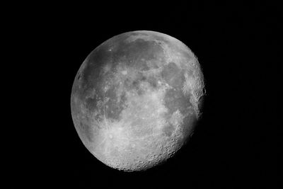 Close-up of moon against dark sky