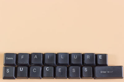 Close-up of computer keyboard