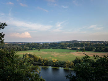 Scenic view of landscape against sky