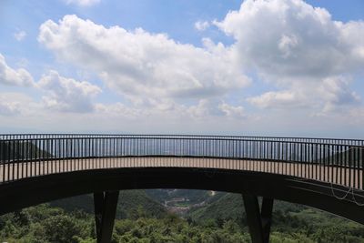 Arch bridge against sky