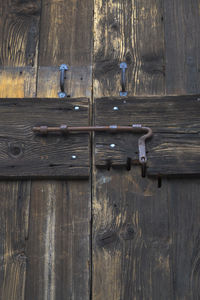 Close-up of wooden door