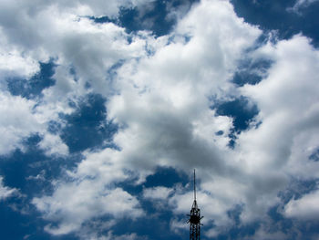 Low angle view of cloudy sky