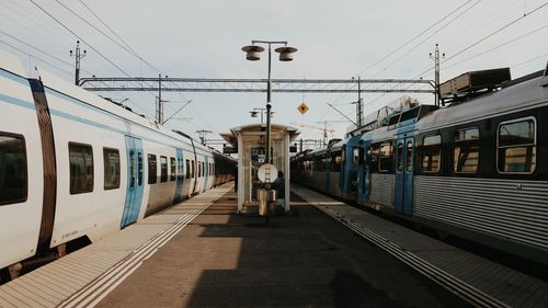 Railroad station platform
