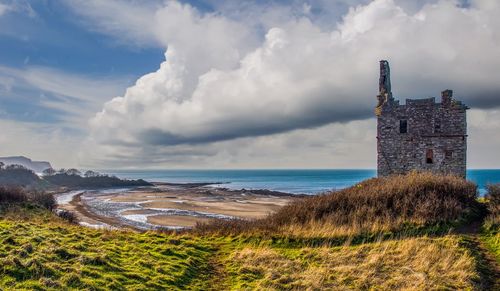 Scottish castle, watching over the sea