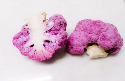 Close-up of pink roses against white background