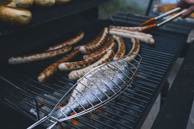 Close-up of preparing food