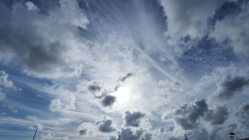 Low angle view of clouds in sky