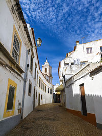 Low angle view of buildings in old town of lagos, portugal