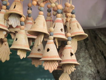 Close-up of decorations hanging