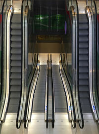 View of escalator