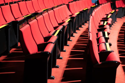 Empty seats in theater