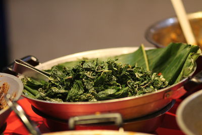 Close-up of food in container