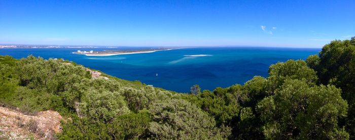 Panoramic view of beach and sea against sky