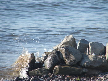 Rocks by sea