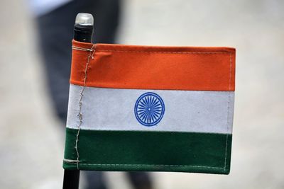 Close-up of indian flag