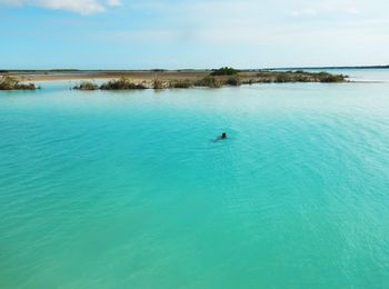 Scenic view of sea against sky