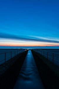Scenic view of sea against sky during sunrise