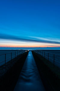 Scenic view of sea against sky during sunrise