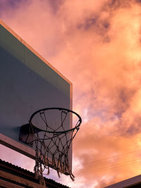Low angle view of street light