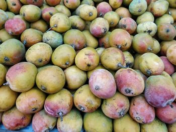 Full frame shot of fruits for sale in market