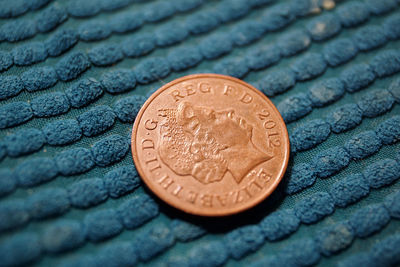 Close-up of coin