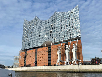 Low angle view of building against sky