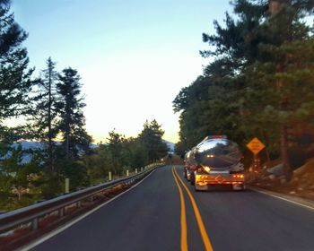 Road passing through landscape