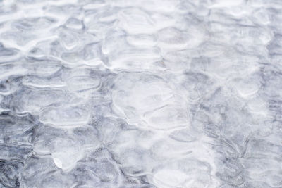 Full frame shot of ice cubes