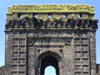 Low angle view of old ruin