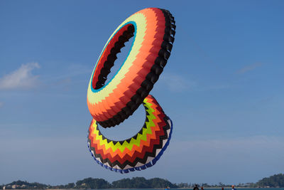 A modern and big kite festival during hot and windy season in terengganu, malaysia.