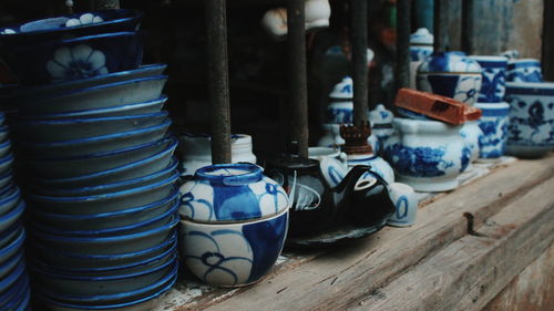 Close-up of objects at market stall