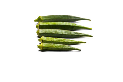 Close-up of vegetable over white background