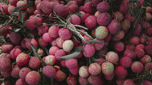 Full frame shot of strawberries