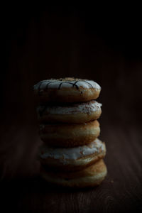 Close-up of cookies on table