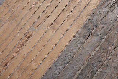 Detail shot of wood paneled floor