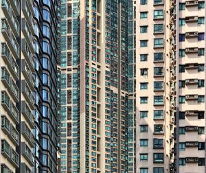Full frame shot of modern buildings in city