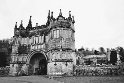 Low angle view of historical building