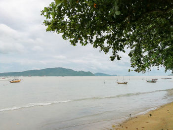 Scenic view of sea against sky