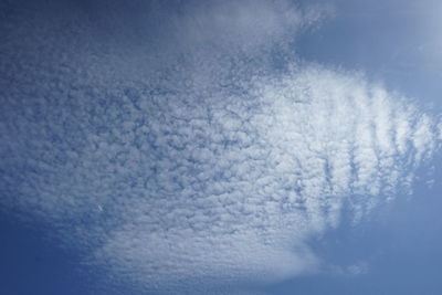 Low angle view of clouds in sky