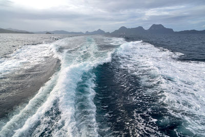 Scenic view of sea against sky