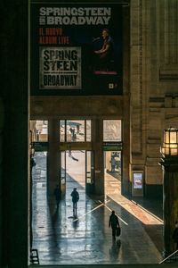 People walking in city