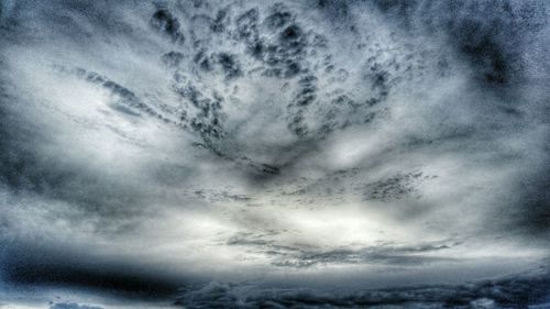 Low angle view of cloudy sky