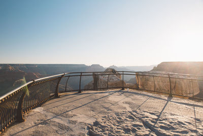 Observation point against sky on sunny day