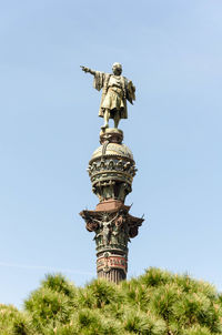 Low angle view of statue