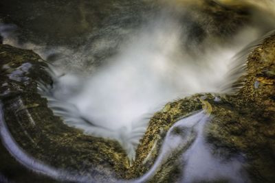 Close-up of waterfall