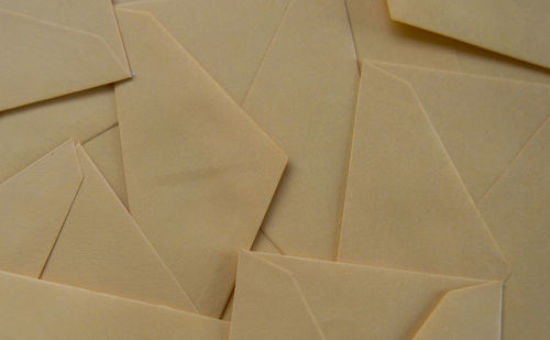 Full frame shot of envelopes