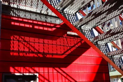 Low angle view of spiral staircase