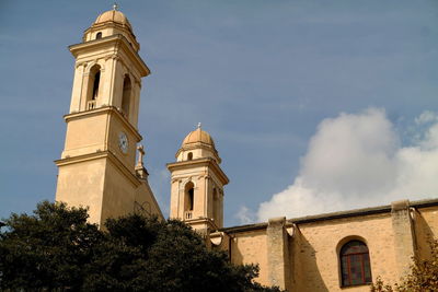 Low angle view of building against sky