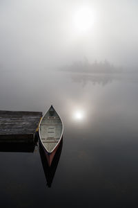 Boat in lake